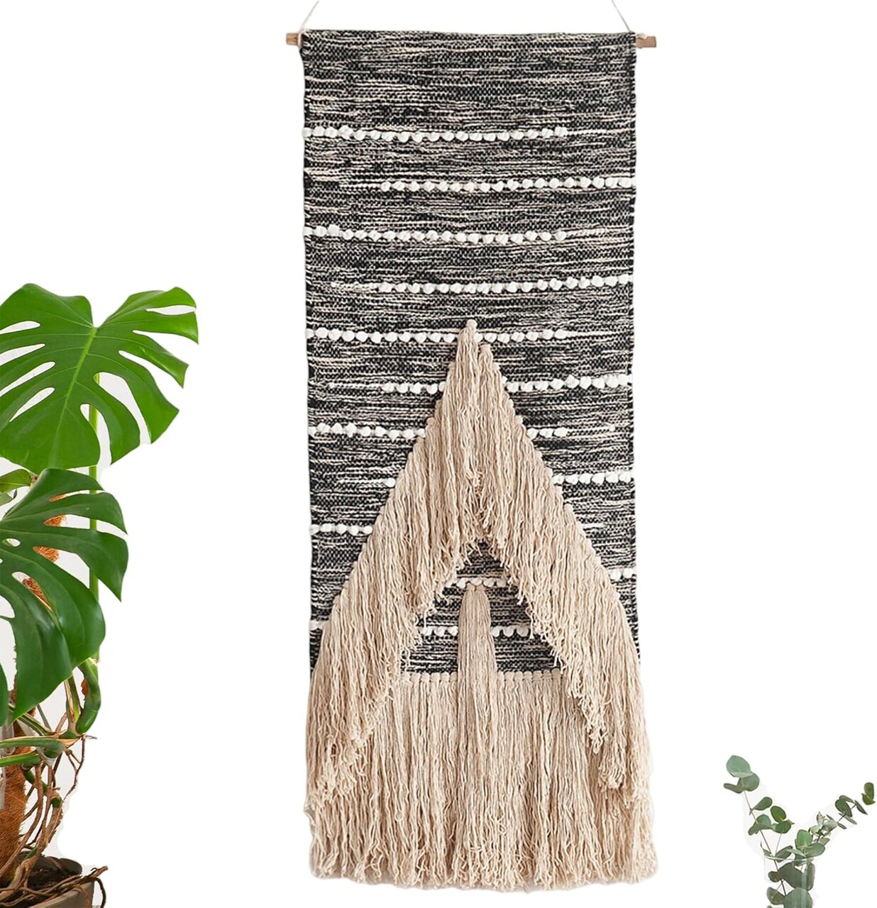 Wall Decor Macrame Wall Hanging 18" x 40" Tapestry Room Decor Hand Woven Wall Art Modern Hanging Aesthetic Decoration Chic Farmhouse Handmade Bedroom Living Room Apartment Dorm